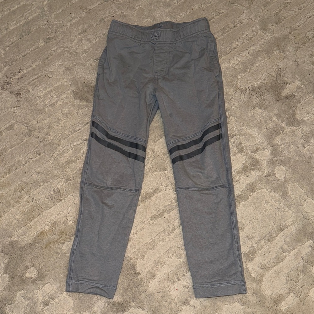 Tea Collection Gray Speedy Joggers with Charcoal Stripes